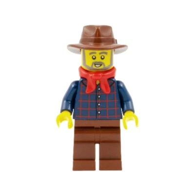 LEGO Western Minifigure Gold Prospector  Male Beard  From 45023 - Image 1 of 2