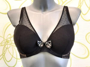 Bodyflirt Schalen BH mit Bügel schwarz mit Glitzersteinen 70 D 920839 - Bild 1 von 2