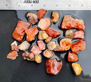 rough Mexican fire opal parcel 403 grams, uncut fire opal for jewelry or cabbing - Picture 1 of 10