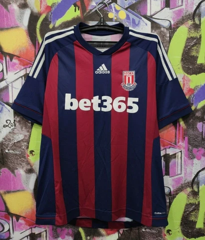Stoke City FC 150 Years Football Shirt Soccer Jersey Top Adidas 2012 Mens size L Cover