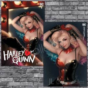 🔥 HARLEY QUINN #1 WARREN LOUW EXCLUSIVE TRADE + VIRGIN VARIANT SET 2021 NM! - Bild 1 von 3