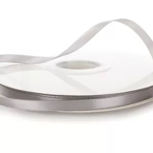 1/4" Wide Silver Double Faced Satin Ribbon - 100 Yards (SR011004) - Picture 1 of 1