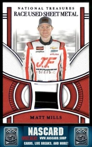 2024 National Treasures Race Used Sheet Metal Blue Matt Mills /75 - Picture 1 of 2