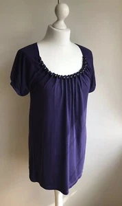 French Connection ladies purple short sleeve top size XS  - Picture 1 of 8