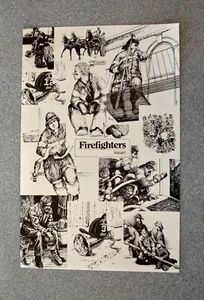 🚒VINTAGE FIREFIGHTERS VOCART by JOHN GOSS, ENGINE CO. 35, FDNY SALES POSTER - Picture 1 of 9
