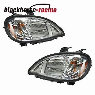 Juego de faros derecho izquierdo con bombillas para 04-13 Freightliner Columbia Foto 1 de 4