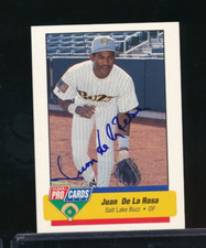 1994 Fleer ProCards Salt Lake Buzz #829 Juan De La Rosa signed auto autograph