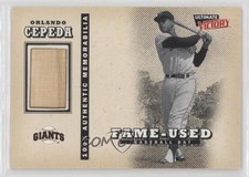 1999 Ultimate Victory Fame-Used Memorabilia Orlando Cepeda #OC HOF