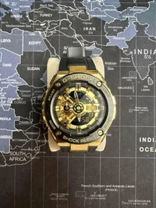 Gold casio G-shock watch used GST-400G-1A9ER part of collection - Picture 1 of 2