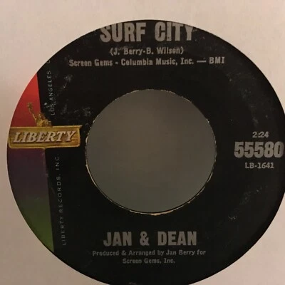 JAN & DEAN       /45 single, SHE,S  MY SUMMER GIRL  / SURF  CITY   - Image 1 of 2