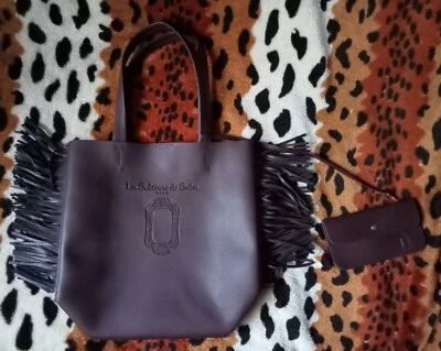 LA SULTANE DE SABA Paris GRAND SAC SHOPPING / fourre-tout et PORTEFEUILLE mode CRÉATEUR - Photo 1/4