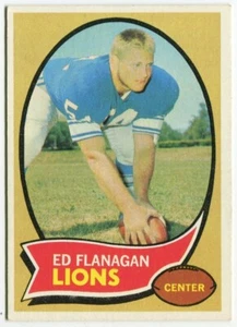 Tarjeta de novato 1970 Topps #11 Ed Flanagan Detroit Lions - Imagen 1 de 2