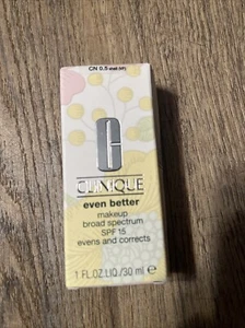 Clinique Even Better Makeup Broad Spectrum SPF 15 CN 0.5 Shell 1oz/30ml NIB - Picture 1 of 5