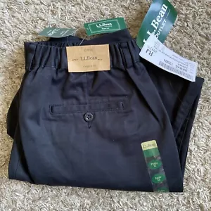 LL Bean Original Fit Women's Stretch Waist Bayside Pants Black Size 12 Petite - Picture 1 of 6