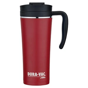 THERMOS Dura-Vac 500 ml Stainless Steel Vacuum Insulated Travel Mug Red! - Foto 1 di 3