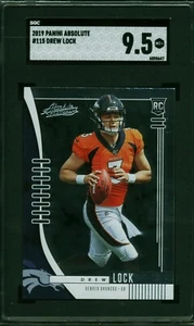 Drew Lock 2019 Panini Absolute #115 SGC 9.5 MT - Picture 1 of 2