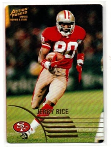 1995 Pinnacle Action Packed Rookies/Stars Football Card #65 Jerry Rice - Picture 1 of 2