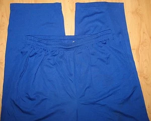 D.A.C. PERFORMANCE - BLUE - 100% POLYESTER ELASTIC WAIST- ATHLETIC PANTS - LARGE - Picture 1 of 2