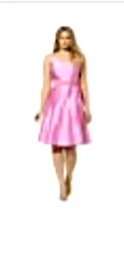 Vestido Ralph Lauren de Seda para Mujer 14W Chateau Rosa Pajarita Fluido Fiesta Midi Noche - Imagen 1 de 24
