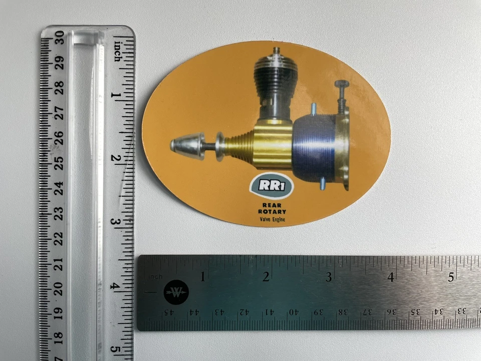 COX THIMBLE DROME RR1 Glossy 4” Sticker 049 MODEL AIRPLANE ENGINE Reproduction - Image 1 of 1