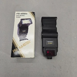 Vintage Promaster FTD 6000Xi Shoe Mount Electronic Flash - Picture 1 of 10