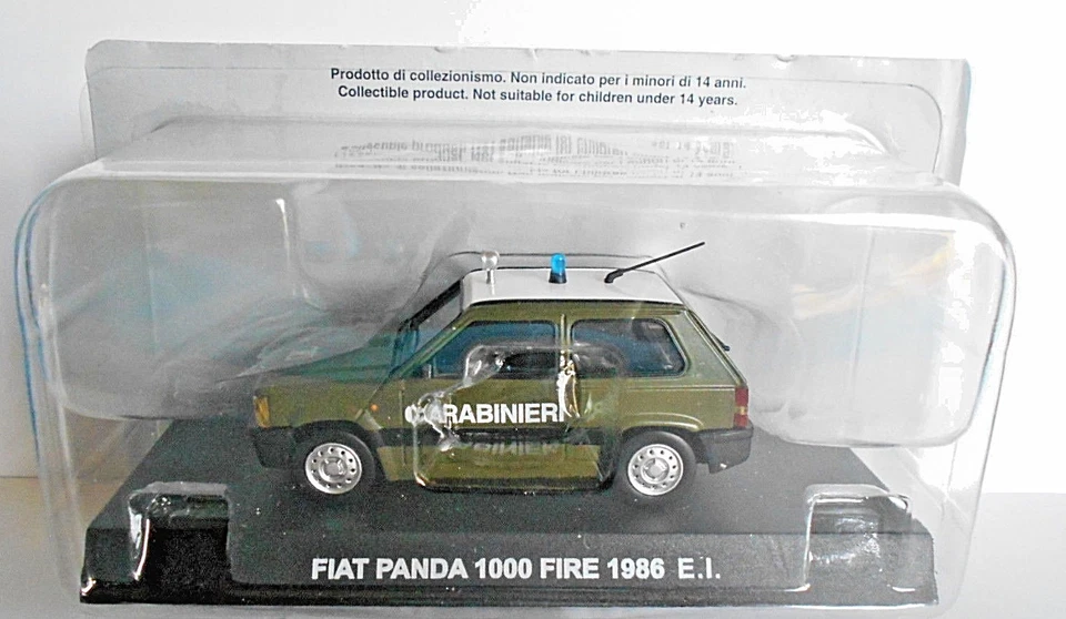 Die cast 1/43 Modellino Auto Carabinieri Fiat Panda 1000 Fire 1986 E.I.(SC2-D)  - Immagine 1 di 1