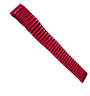 BRACCIALE CINTURINO A MOLLA PER OROLOGIO, COLORE FUCSIA,IN ALLUMINIO - Immagine 1 di 2