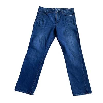 Jeans Roebuck & Co Slim Azul Oscuro Recto Actual 36x30 Heritage Supply Co Y2K Foto 1 de 4
