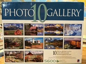 Photo Gallery Cabins And Mountains 10 Deluxe Jigsaw Puzzles | 5600 Total Pieces - Picture 1 of 3
