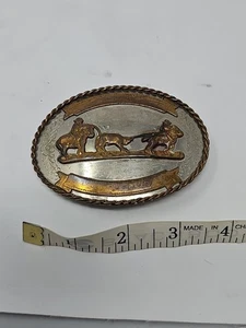 🔥 Vintage Cowboy Kalb Seil Deutsch Silber Pferd Cowboy - Bild 1 von 2
