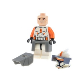 1X Lego Minifigure Star Wars Clone Trooper Commander Cody Kama Visor 7676 SW0196