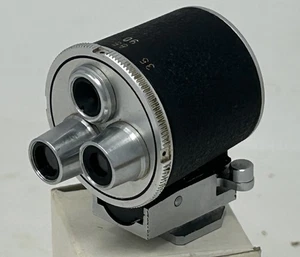 Diax Steinheil Multi-Turret shoe finder 35, 85/90 & 135mm, w/ parallax fix, Case - Picture 1 of 6