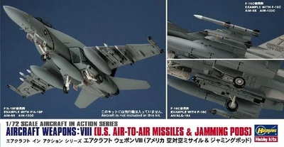 1:72 HASEGAWA Aircraft Weapoms: Viii U.S Air/Air Missiles Kit HASX72-13 - Immagine 1 di 2
