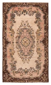 Vintage Hand-Knotted Area Rug 3'9" x 6'11" Traditional Wool Carpet - Picture 1 of 9