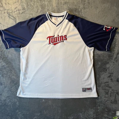 Majestic Jersey Para Hombres XXL Minnesota Twins Espalda en Blanco Béisbol MLB Liga Americana Foto 1 de 4