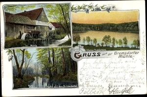 Ak Bremsdorf Schlaubetal Brandenburg, Bremsdorfer Mühle, Kleiner... - 3721558 - Bild 1 von 2