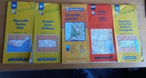 5 x Michelin maps of France & Italy - Picture 1 of 1