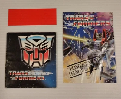 Vintage 1985 G1 Transformers Autobots Insert Booklet Check List  - Image 1 of 4