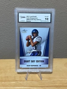 2011 COLIN KAEPERNICK LEAF DRAFT DAY EDITION ROOKIE CARD (RC) #DD6 GMA 10 MINT - Picture 1 of 2