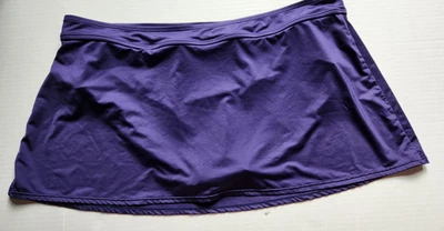 Falda de Natación Anne Cole Talla 20W Bandas Parte Inferior con Falda Azul Marino Foto 1 de 4