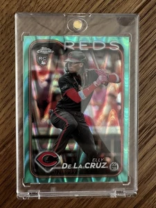 Topps Chrome Elly de La Cruz Aqua Lava Refractor /199 Rookie - Bild 1 von 1