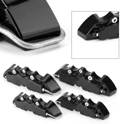 Juego de 4 fundas de pinza de freno de disco 3D delanteras traseras coche camión apto para ruedas coche 14"-17" Foto 1 de 4