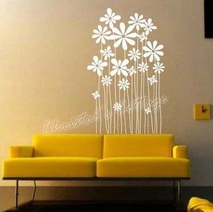 Daisy Flower Plant Vinyl Wall Art Graphic Sticker Decals House Window Decoration - Picture 1 of 3