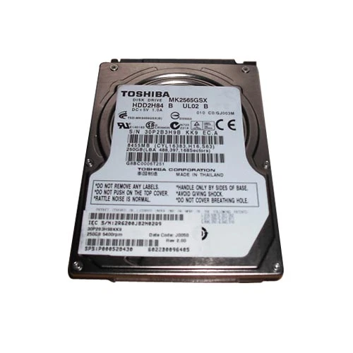 Toshiba MK2565GSX 250gb SATA 2.5" 5400rpm MK3265GSX Hard drive HDD  - Image 1 of 1