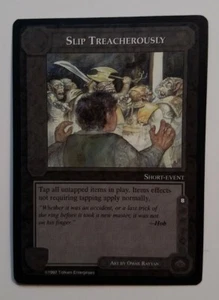 MIDDLE-EARTH CCG MECCG SLIP TREACHEROUSLY AGAINST THE SHADOW COMMON C3 LOTR CARD - Picture 1 of 2