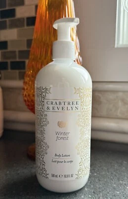 Crabtree & Evelyn WINTER FOREST Body Lotion - HOLIDAY CHRISTMAS Pump Top 16.9 oz - Image 1 of 3