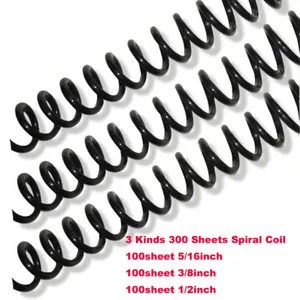 3 kinds 300 Sheets Plastic Spiral Coil - Picture 1 of 1