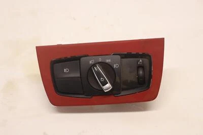 BMW 428I 2014-2016 salpicadero faro lámpara interruptor de control con bisel rojo OEM Foto 1 de 3
