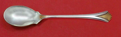 Regency Shell Gold by Lunt Sterling Silver Ice Cream Spoon Custom Made 5 3/4" Cover