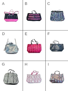 Lot of 9 Victoria's Secret Large Tote Purse Makeup Bag Most New Some Preowned - Picture 1 of 18